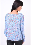 Bluza Dama Pieces Pcgertrude Regular Little Boy Blue /Flower